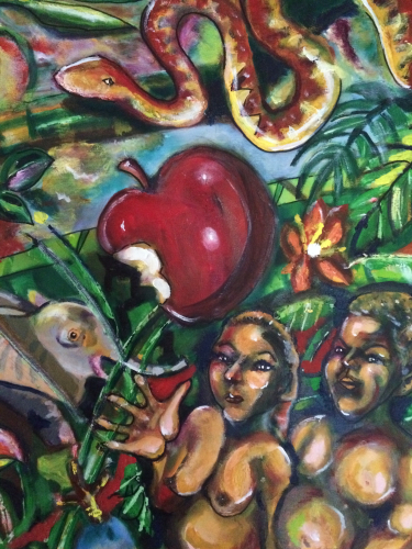 eve apple painting